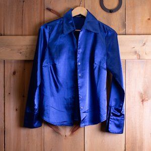 Faux Silk Blouse